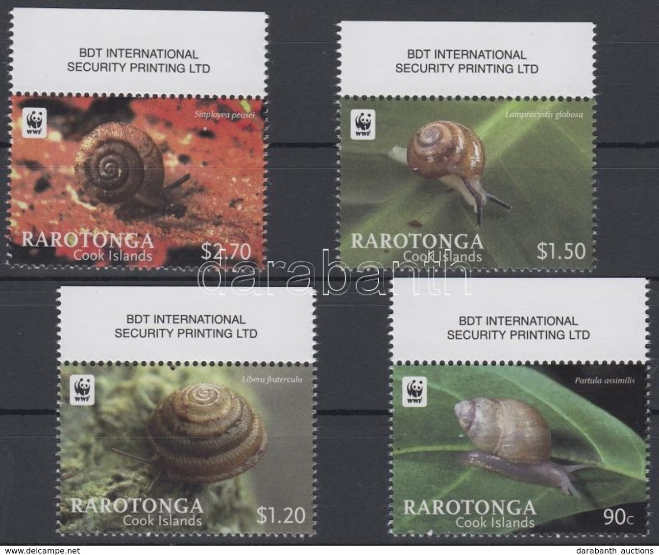 ** 2012 WWF Csigák Sor Mi 43-46 - Other & Unclassified