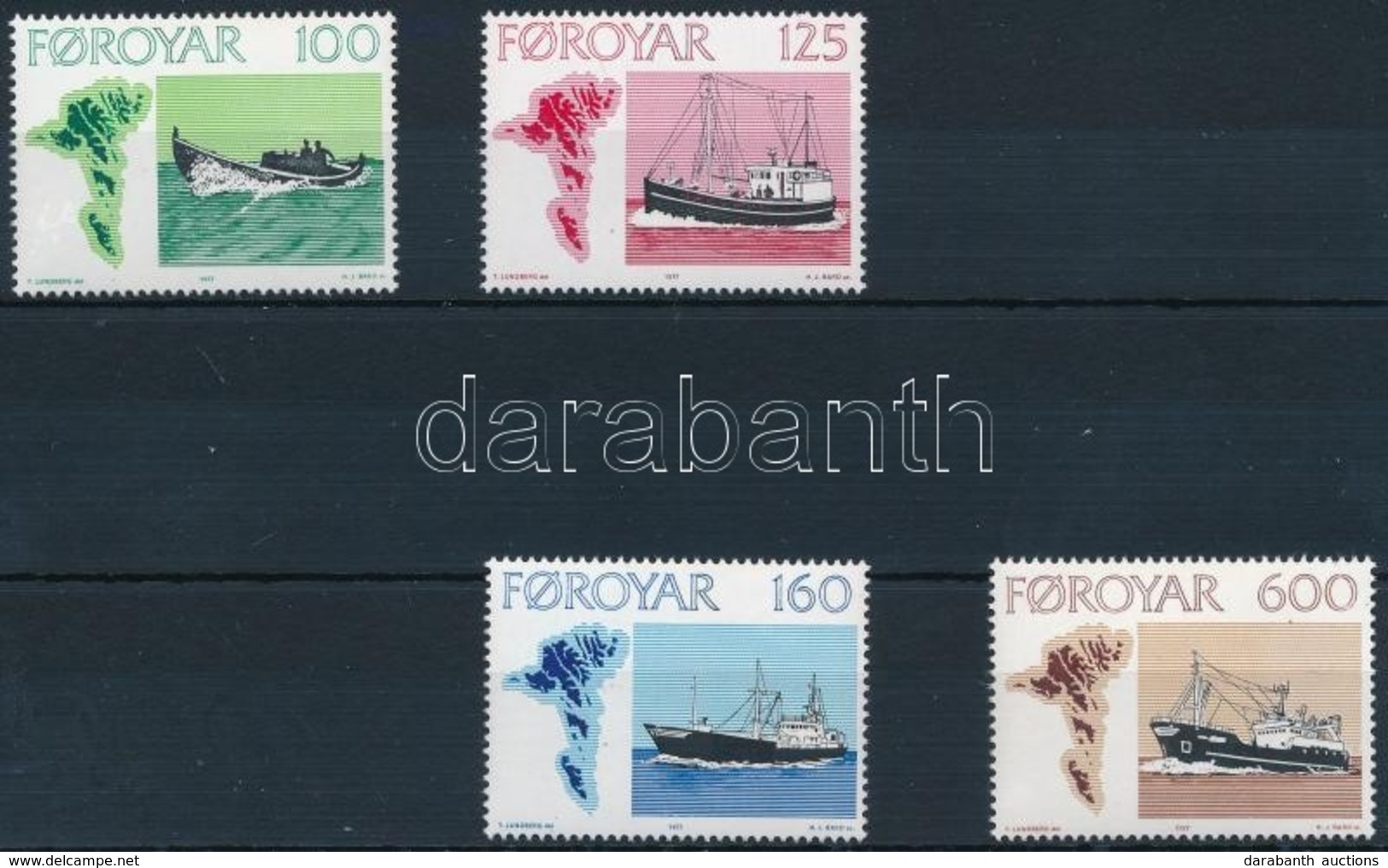 ** 1977 Hajó Sor,
Boat Set
Mi 24-26 - Other & Unclassified