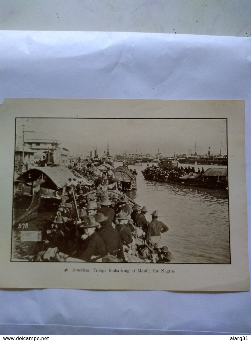 Usa 1912 Printed Photo  War With Spain In Filipinas - War, Military