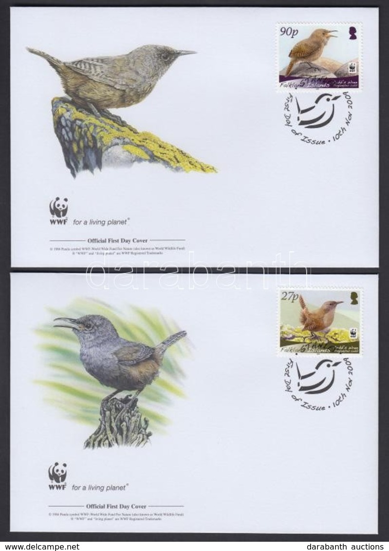 2009 WWF: Madarak Sor 4 Db FDC-n Mi 1078-1081 - Otros & Sin Clasificación