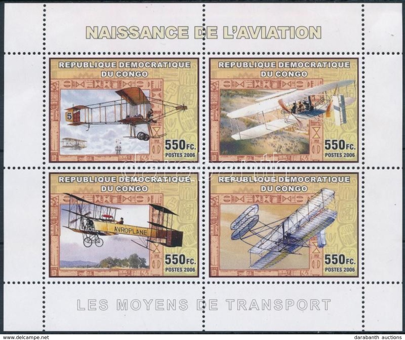 ** 2006 Kongó-Repülő Kisív,
Congo-Airplane Mini Sheet - Other & Unclassified