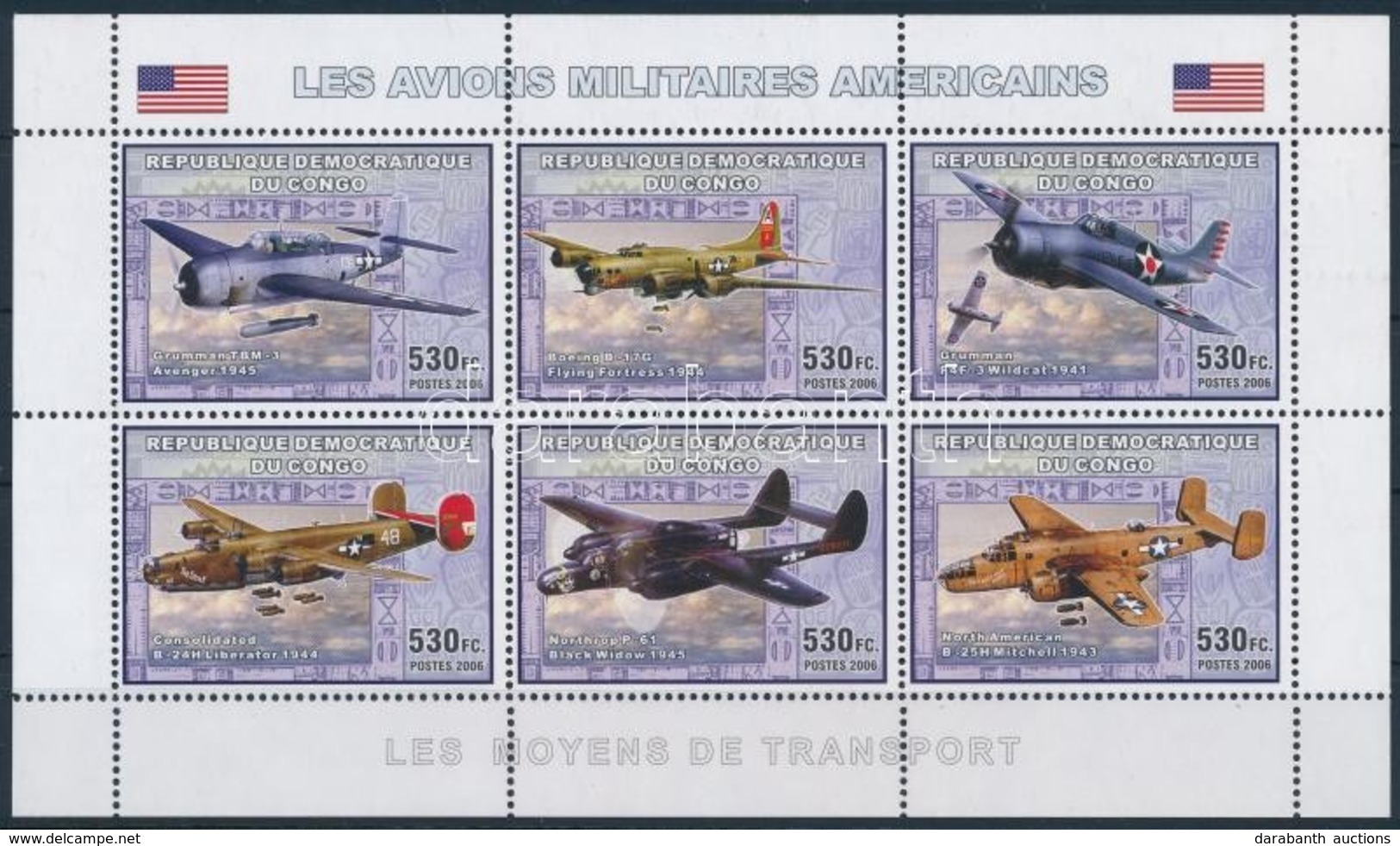 ** 2006 Repülő Kisív,
Airplane Mini Sheet - Otros & Sin Clasificación