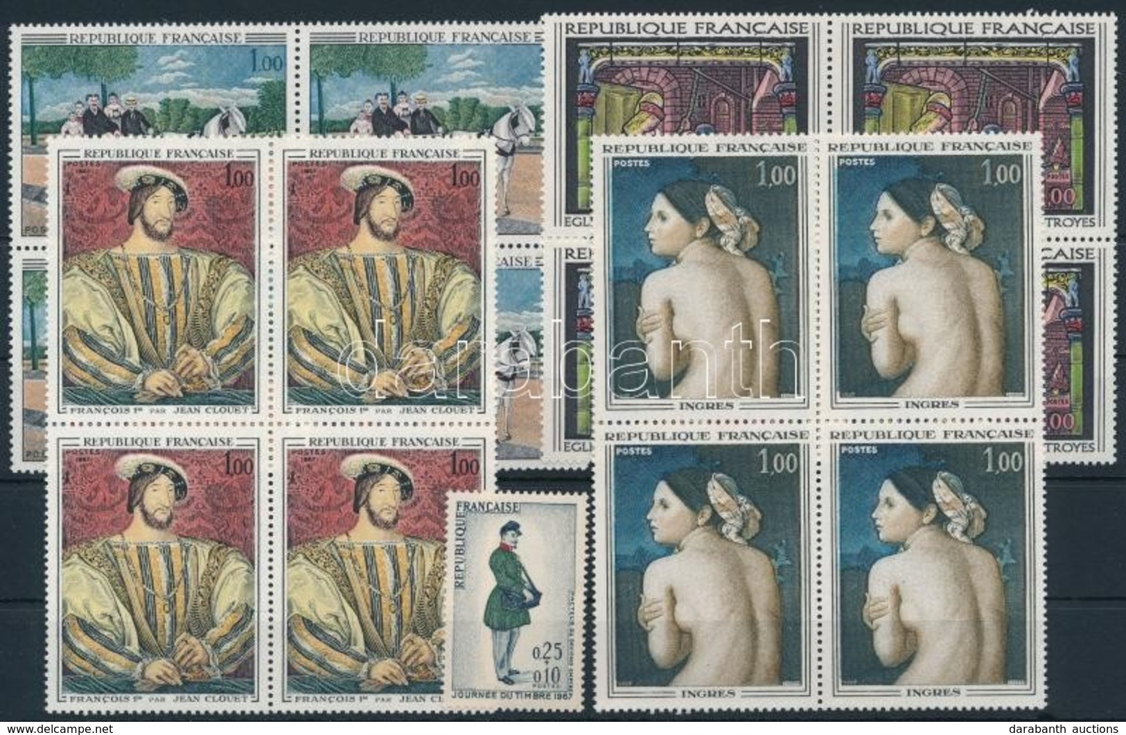 ** 1967 4 Db Négyestömb + 1 Bélyeg,
4 Blocks Of 4 + 1 Stamp - Sonstige & Ohne Zuordnung