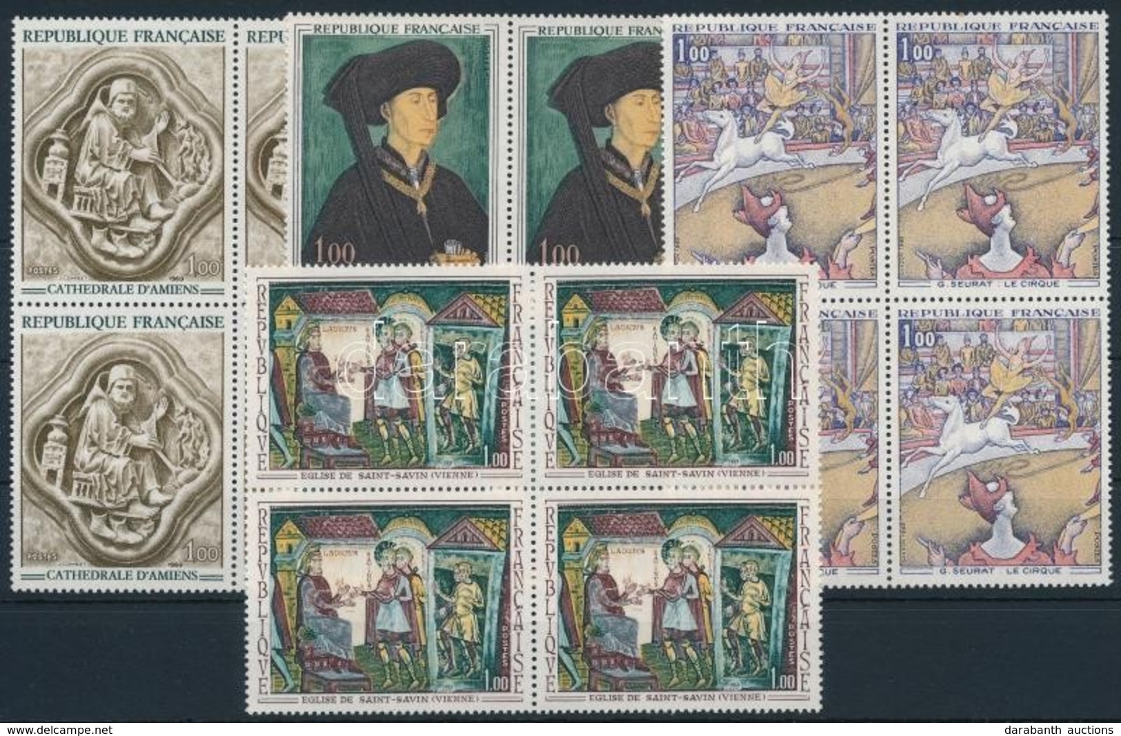 ** 1969 4 Négyestömb,
4 Blocks Of 4 - Otros & Sin Clasificación