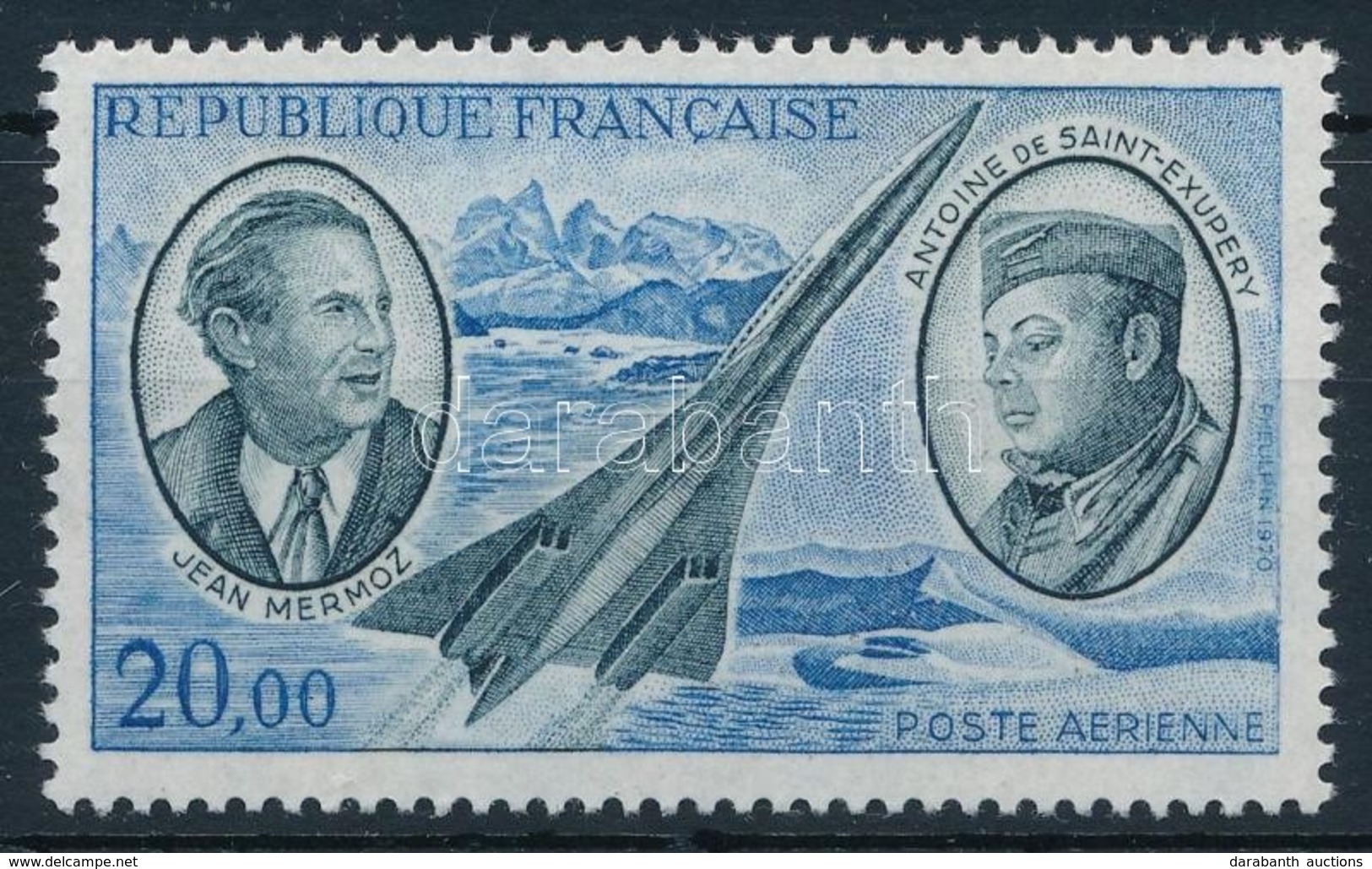** 1970 Jean Mermoz és Antoine De Saint-Exupéry Bélyeg,
Jean Mermoz And Antoine De Saint-Exupéry Stamp
Mi 1723 - Other & Unclassified