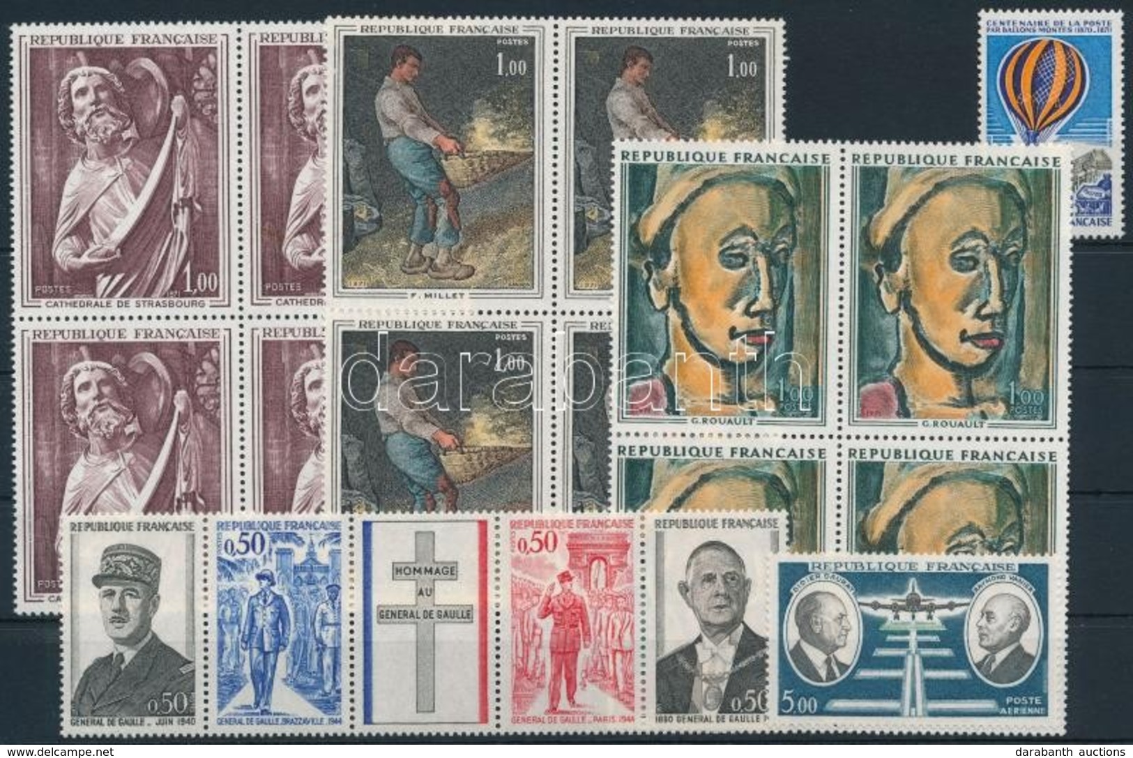 ** 1971 3 Négyestömb, 1 ötöscsík + 2 Bélyeg,
3 Blocks Of 4, 1 Stripe Of 5 + 2 Stamps - Autres & Non Classés