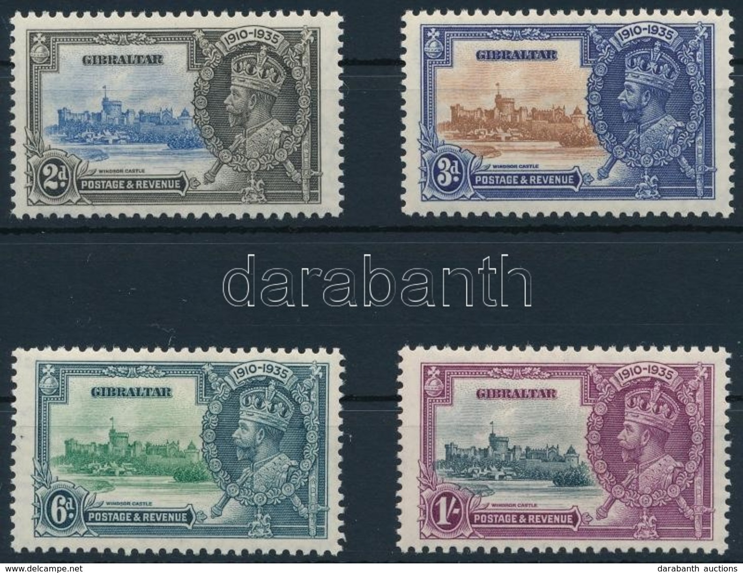 * 1935 V. György Jubileuma Sor,
George V's Jubilee Set
Mi 100-103 - Other & Unclassified