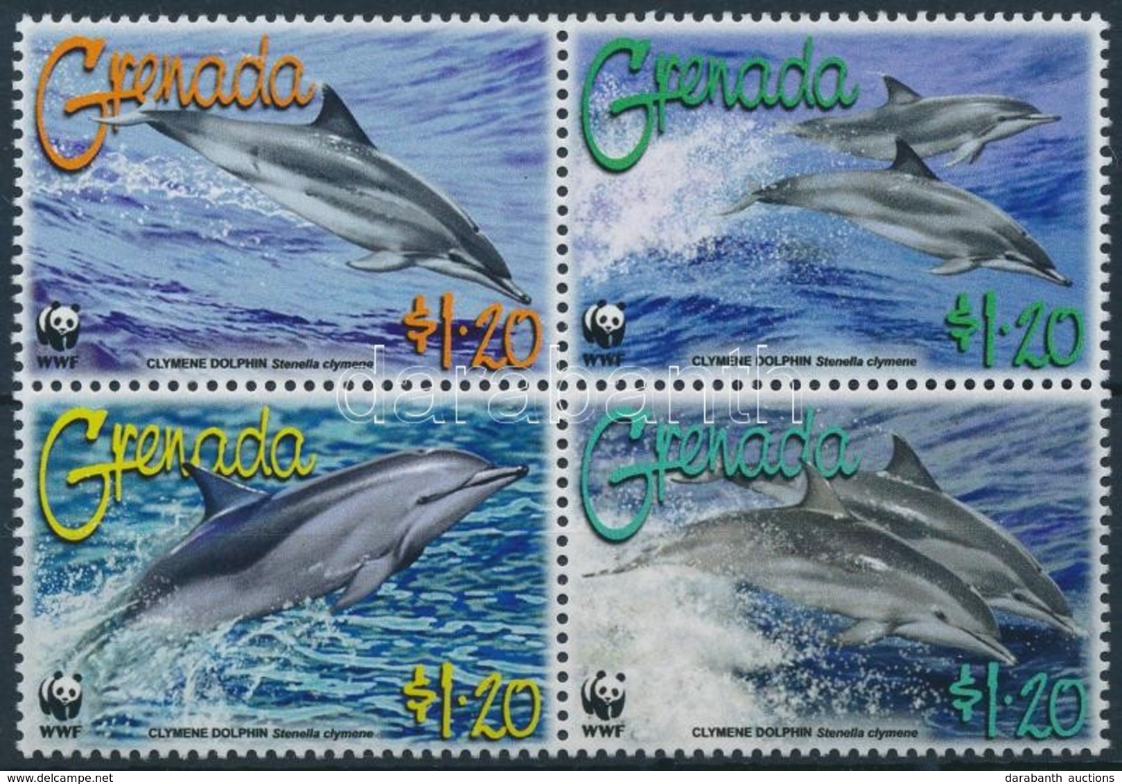 ** 2007 WWF: Delfin Sor Négyestömbben Mi 5925-5928 - Autres & Non Classés