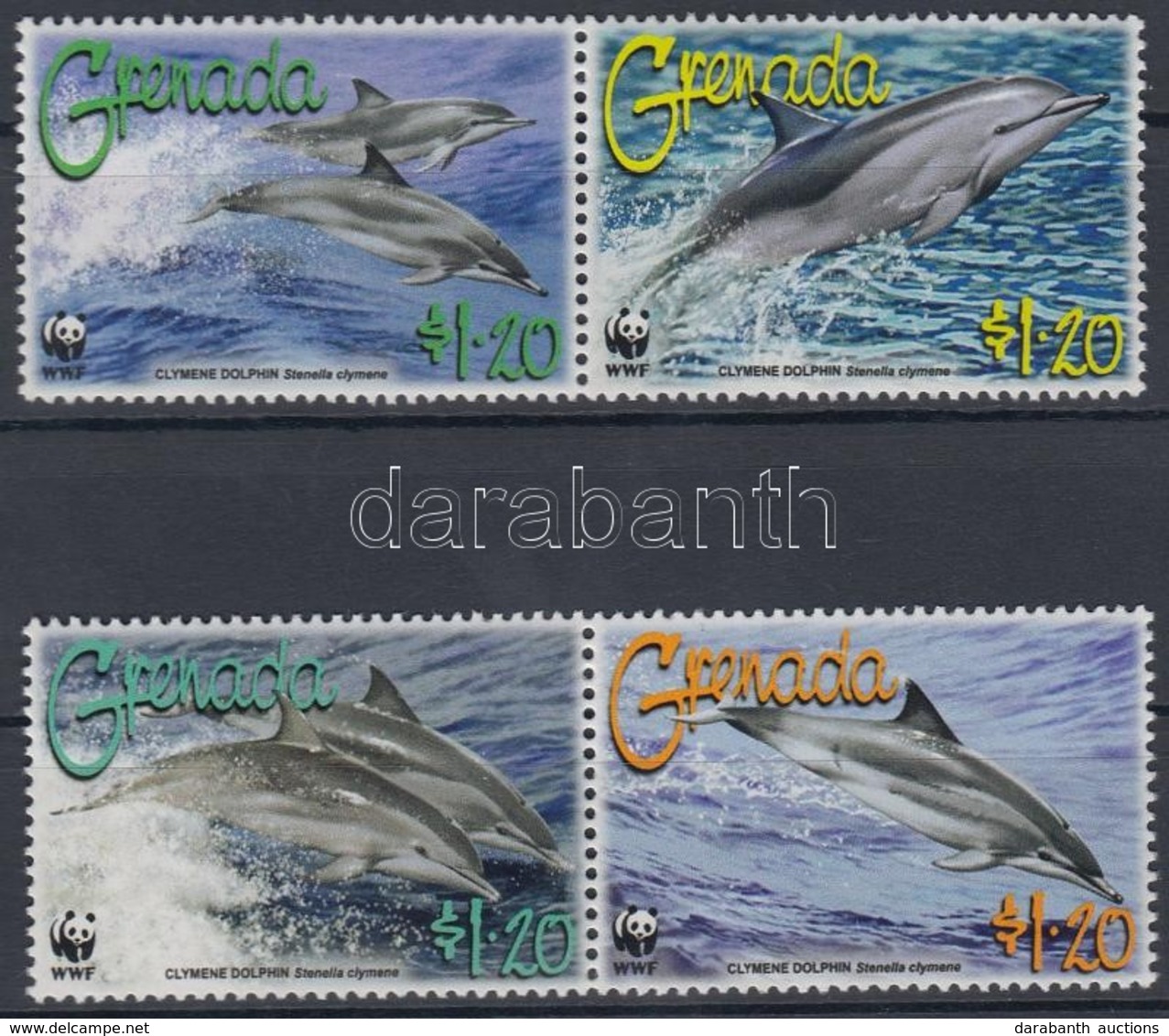 ** 2007 WWF: Delfinek Sor Párokban Mi 5925-5928 - Sonstige & Ohne Zuordnung