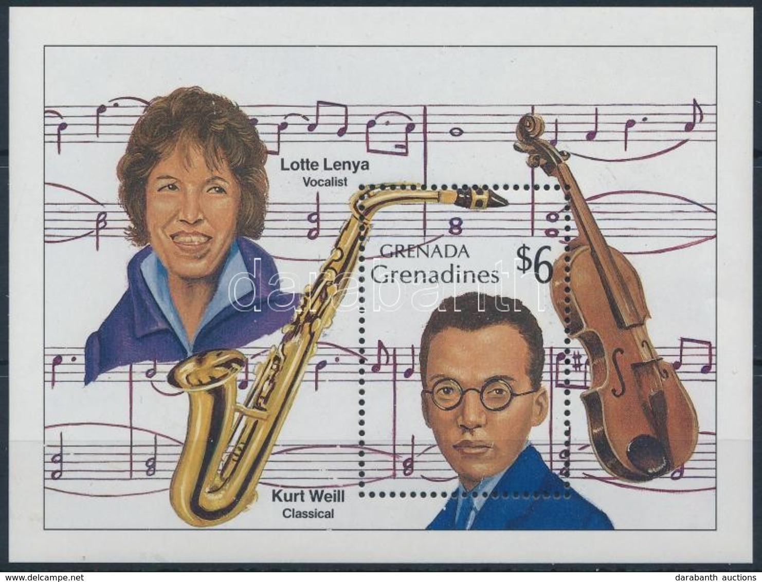 ** 1989 Zenészek Blokk,
Musicians Block
Mi 179 - Other & Unclassified