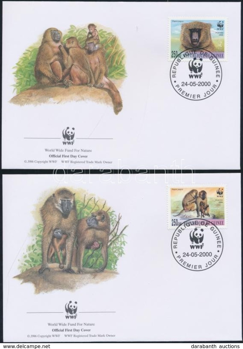 2000 WWF Majmok Sor 4 FDC-én - Other & Unclassified