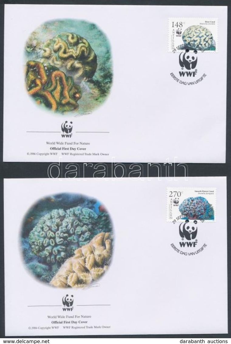 2005 WWF: Korallok Sor 4 Db FDC-n Mi 1401-1404 - Other & Unclassified