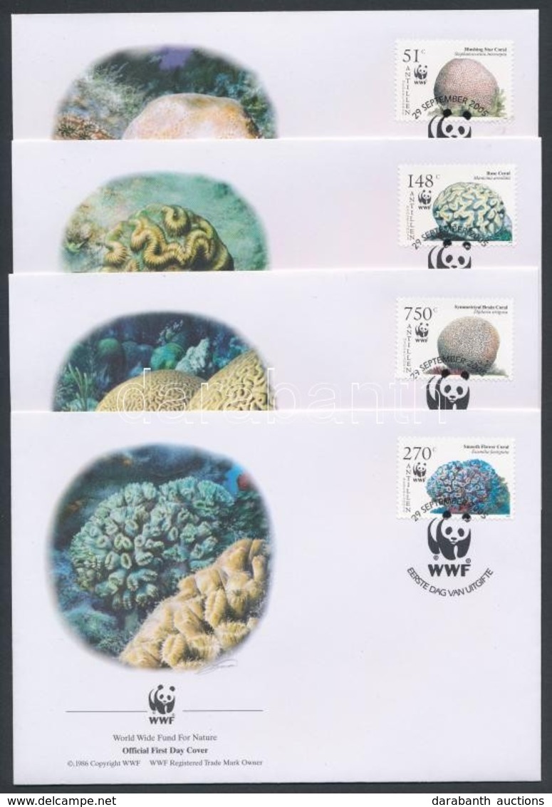 ** 2005 WWF: Korallok Sor 4 Db FDC-n Mi 1401-1404 - Other & Unclassified