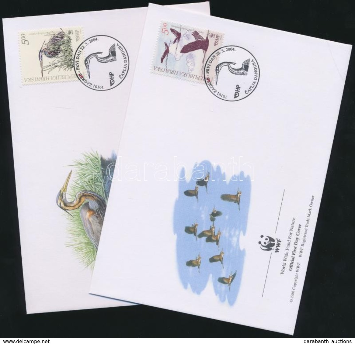 2004 WWF Vörös Gém Sor Mi 674-677 4 FDC - Autres & Non Classés