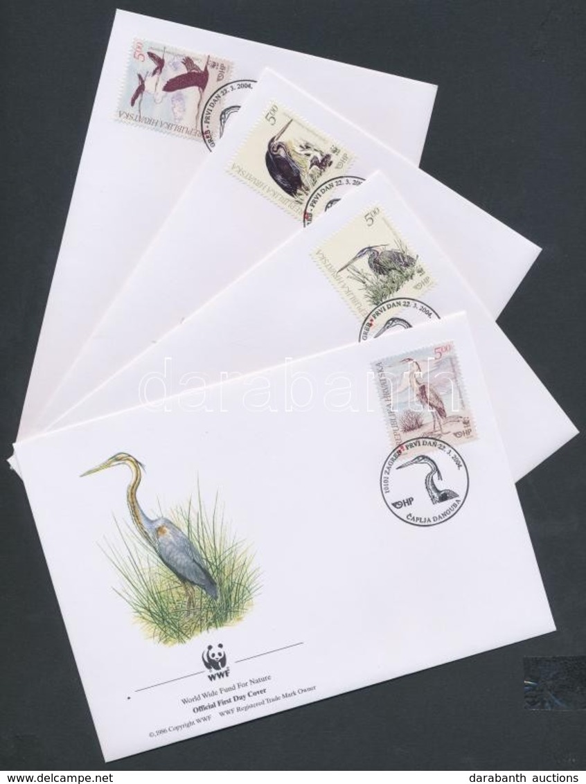 2004 WWF Vörös Gém Sor Mi 674-677 4 FDC - Otros & Sin Clasificación