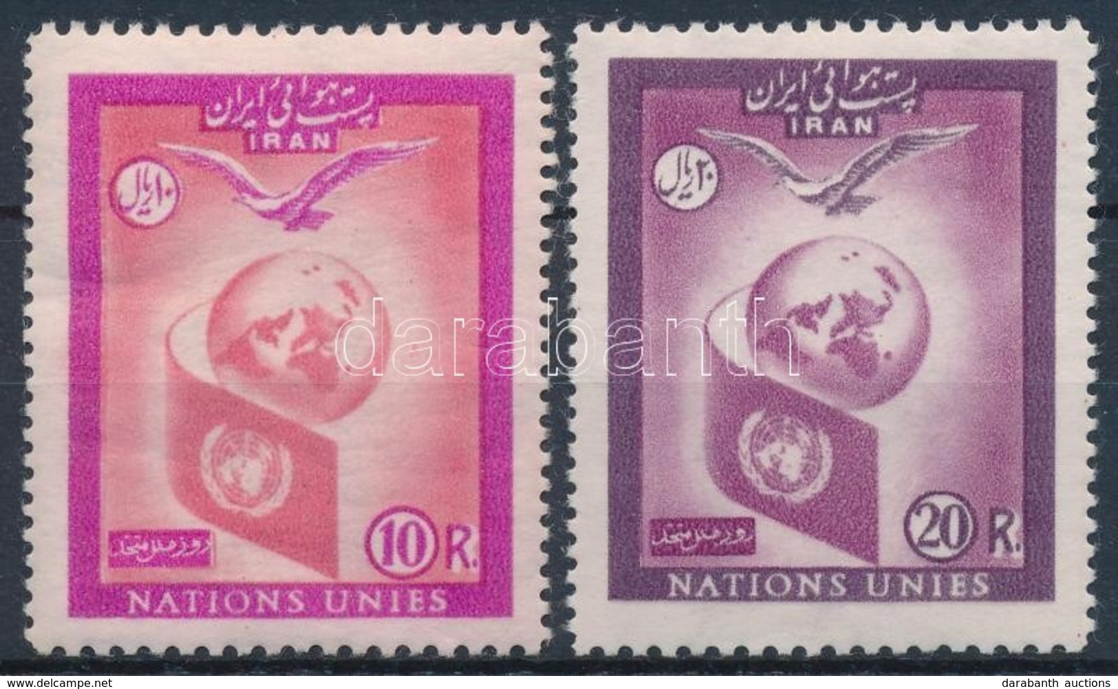 ** 1957 Az ENSZ Napja Sor Mi 1018-1019 - Autres & Non Classés