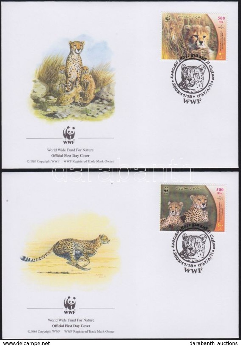 2003 WWF Gepárdok Sor Mi 2932-2935 4 FDC-n - Other & Unclassified