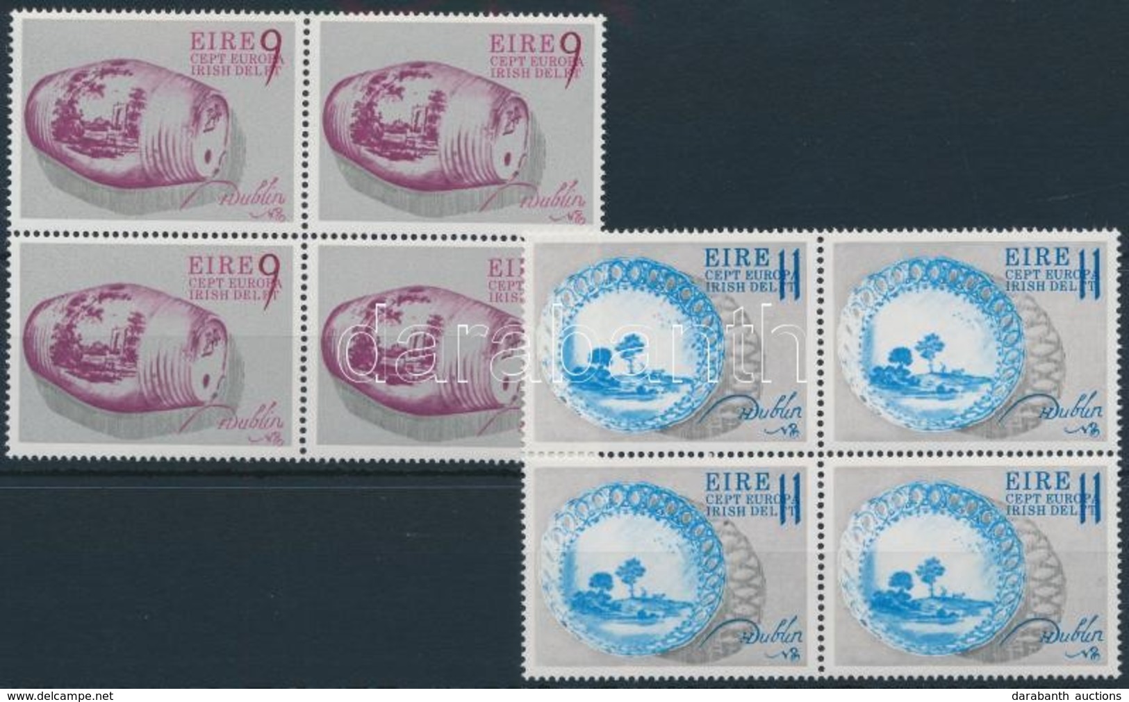 ** 1976 Europa CEPT: Kézművesség Sor Négyestömbökben,
Europa CEPT: Handcraft Set Blocks Of 4
Mi 344-345 - Other & Unclassified