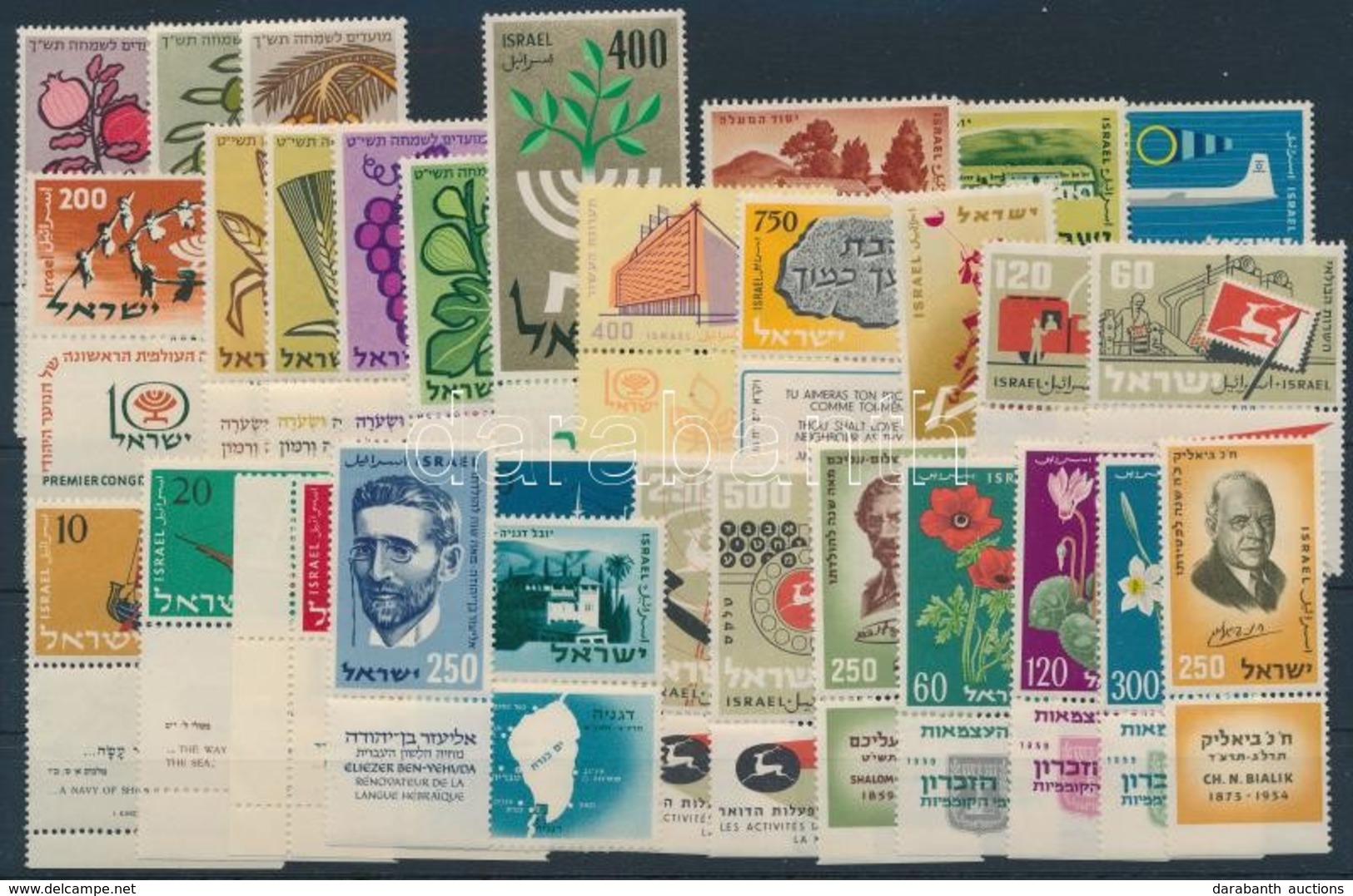 ** 1958 1958-1959 30 Klf Tabos Bélyeg, Csaknem A Teljes 2 évfolyam Kiadásai,
1958-1959 30 Different Stamps - Other & Unclassified