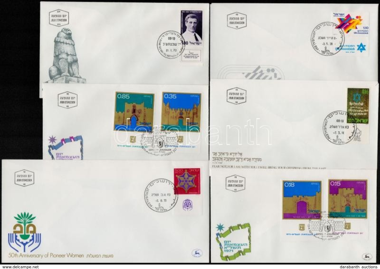 1970-1975 6 Db Klf Tabos FDC - Sonstige & Ohne Zuordnung