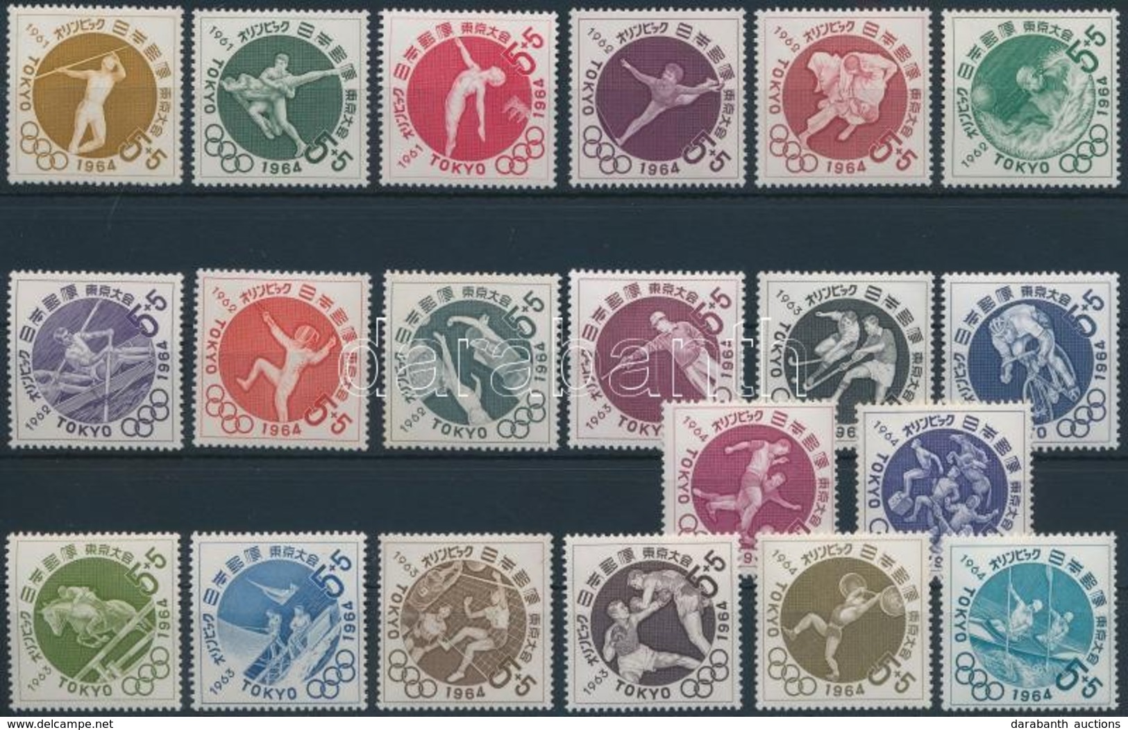 ** 1961-1964 6 Klf Olimpia Sor és 6 Klf Blokk - Other & Unclassified