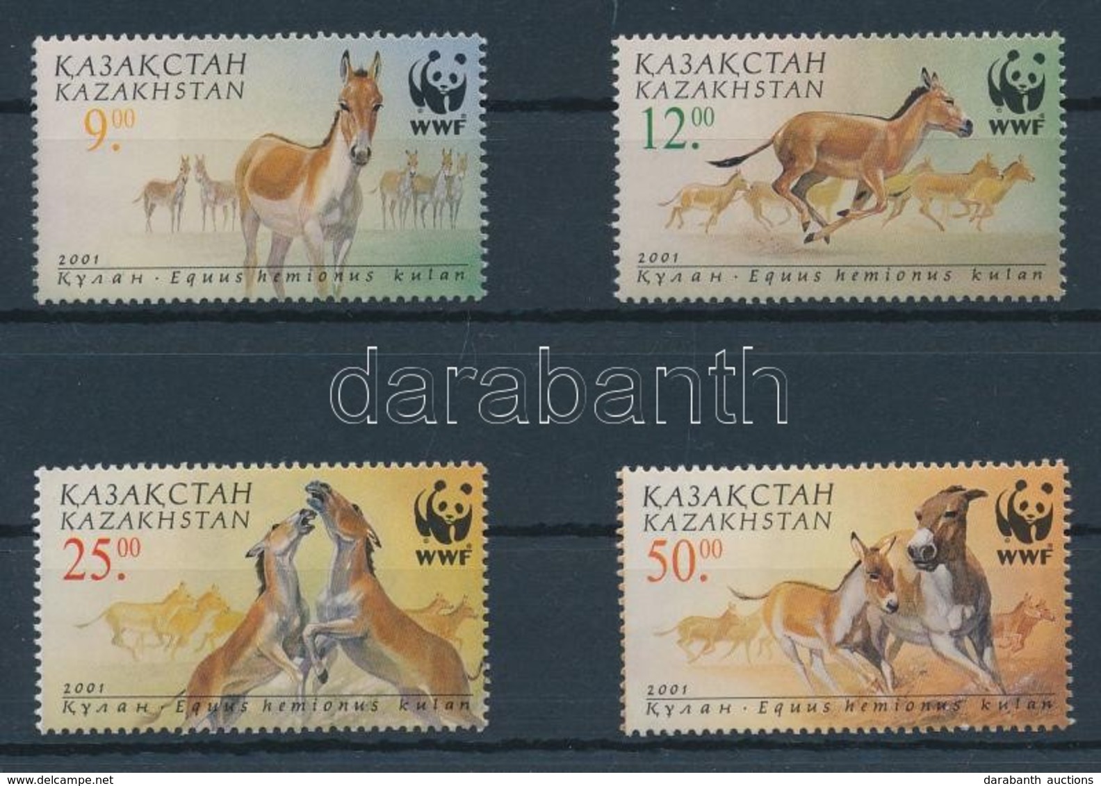 ** 2001 WWF Vadszamár Sor Mi 345-348 - Other & Unclassified