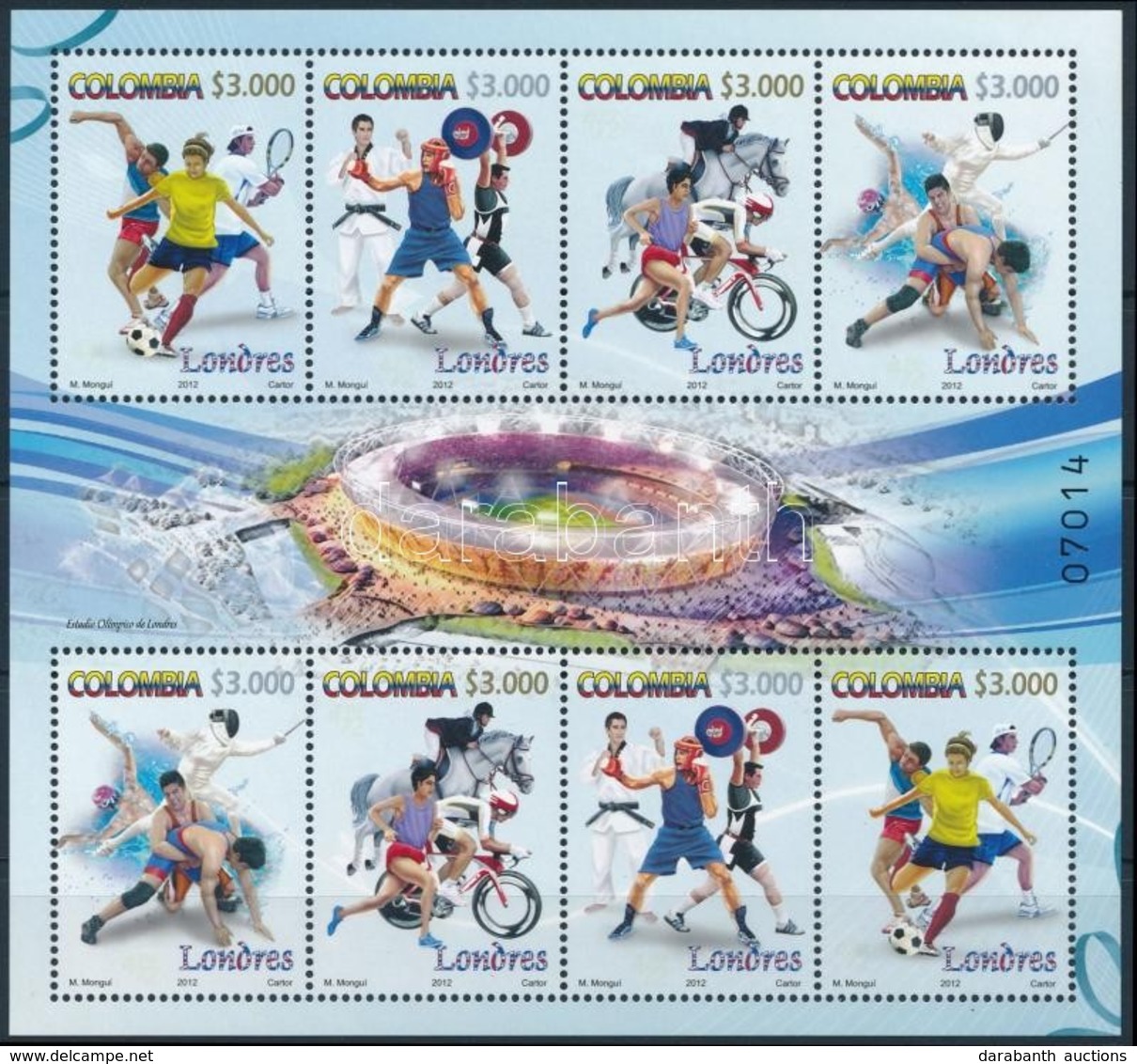 ** 2012 Nyári Olimpia Kisív Mi 2756-2759 - Autres & Non Classés