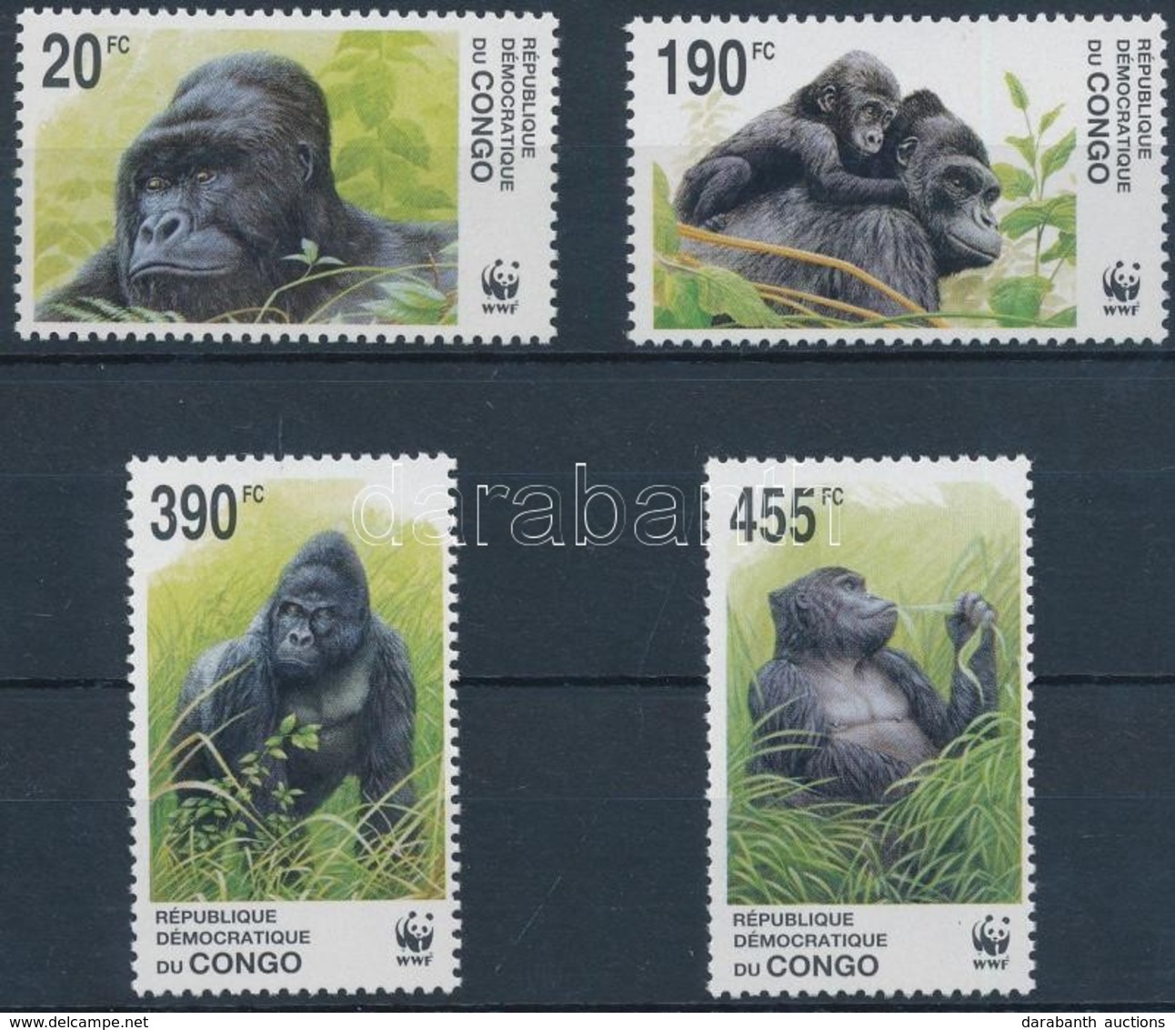 ** 2002 WWF: Keleti Síkvidéki Gorilla Sor Mi 1708-1711 - Otros & Sin Clasificación
