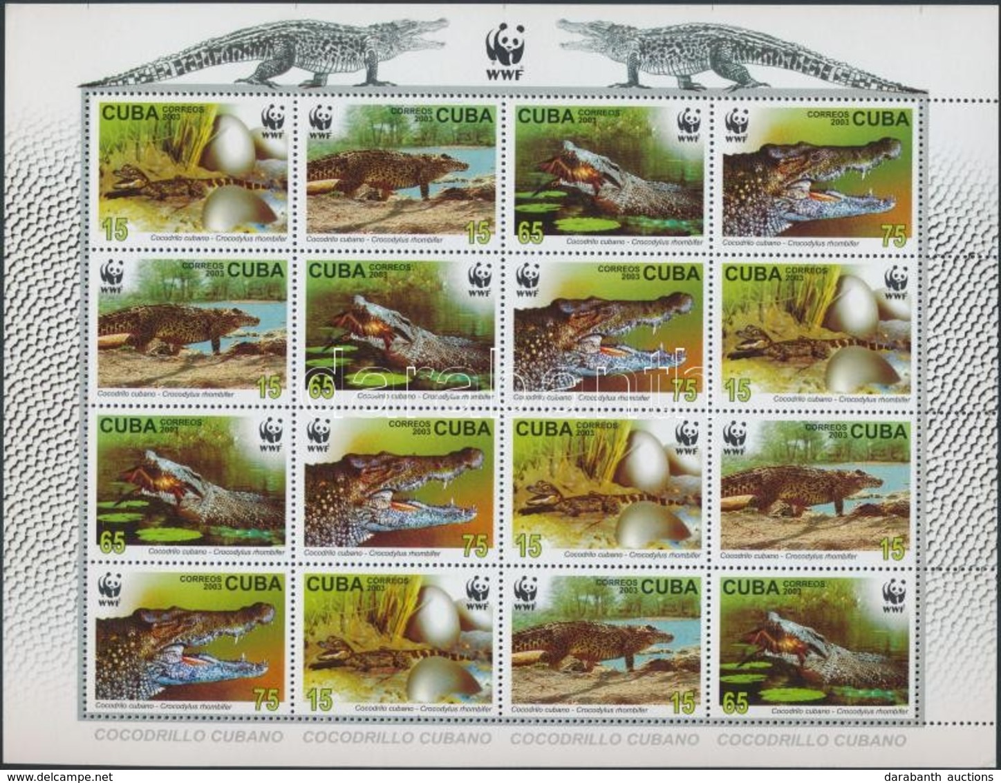 ** 2003 WWF: Krokodil Kisív Mi 4553-4556 - Other & Unclassified