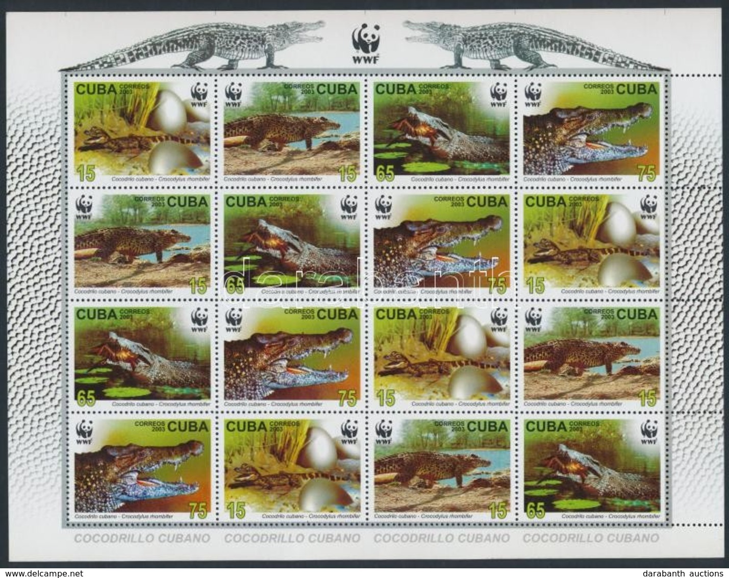 ** 2003 WWF: Kubai Krokodil Kisív Mi 4553-4556 - Other & Unclassified