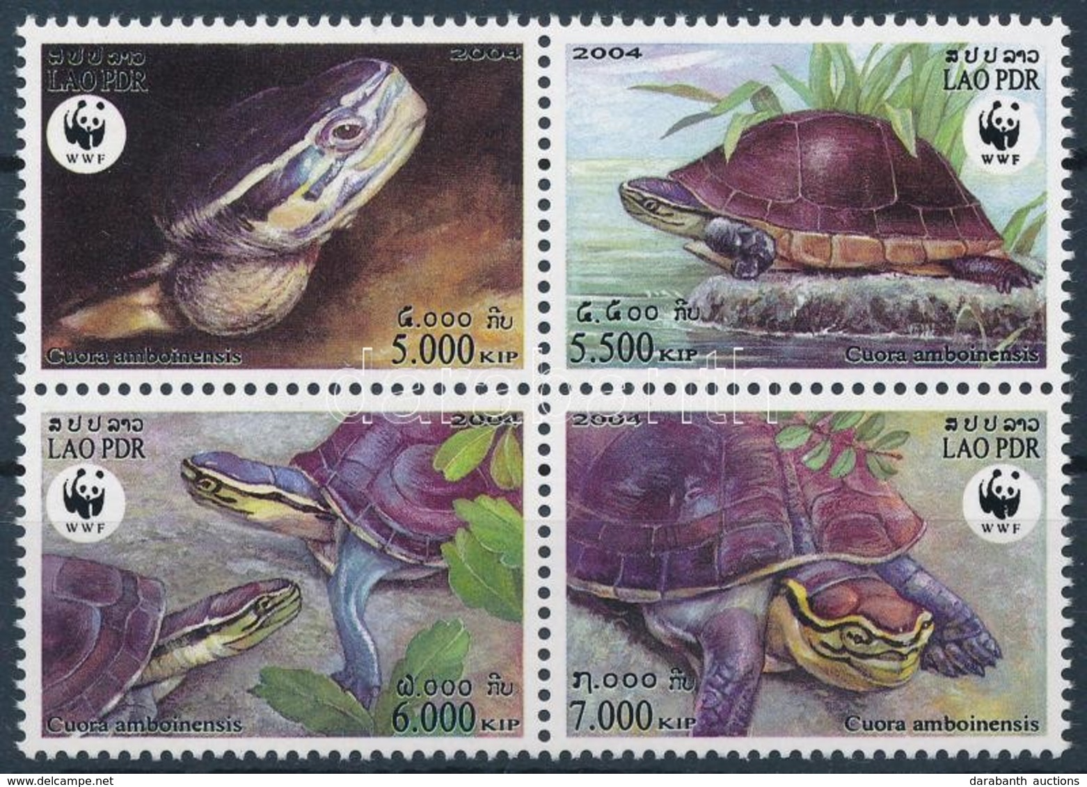 ** 2004 WWF: Teknősök Sor Négyestömbben Mi 1927-1930 - Sonstige & Ohne Zuordnung