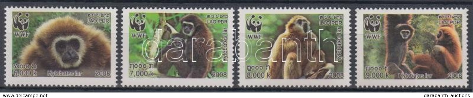 ** 2008 WWF: Gibbonok Sor Mi 2062 A-2065 A - Other & Unclassified