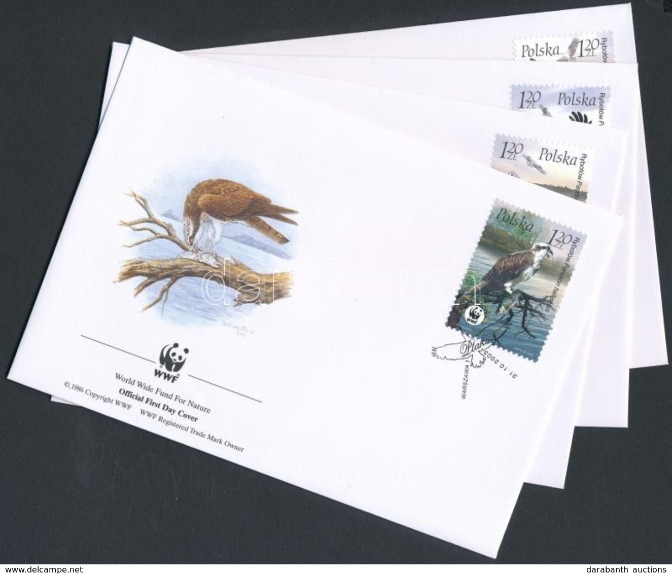 2003 WWF: Halászsas Sor Mi 4079-4082 4 Db FDC-n - Other & Unclassified