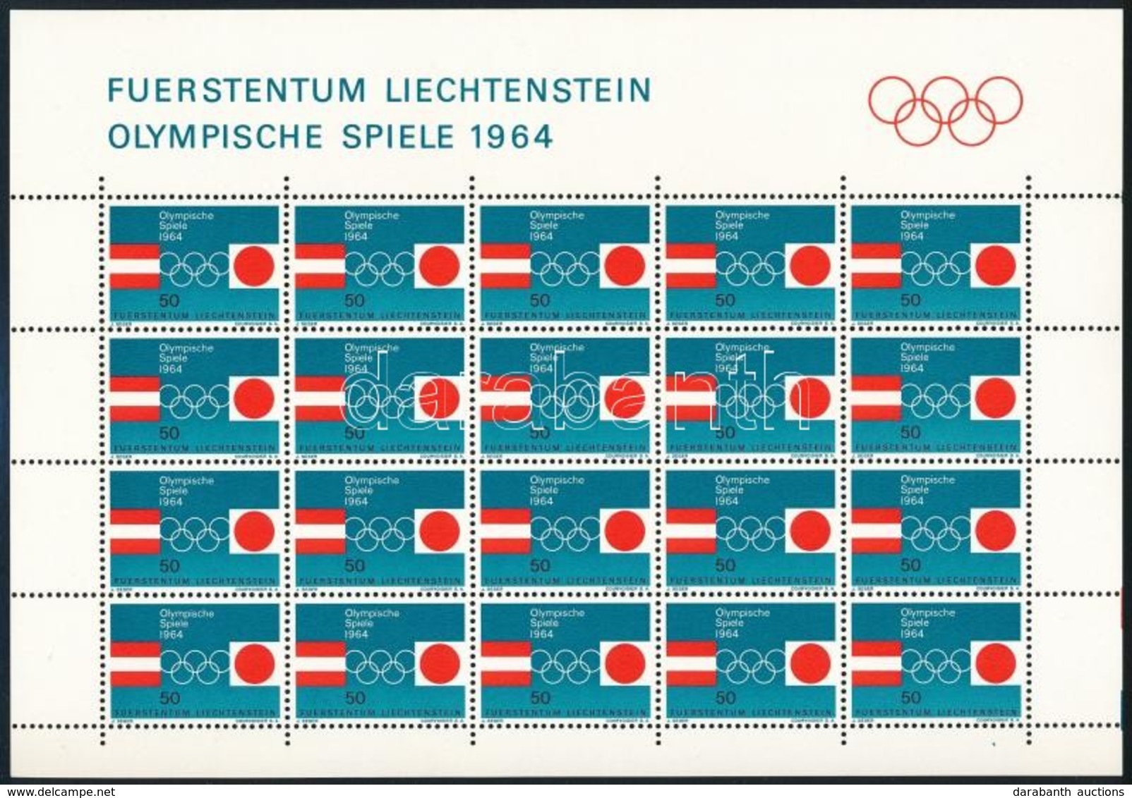 ** 1964 Téli Olimpia Kisív Mi 437 - Sonstige & Ohne Zuordnung