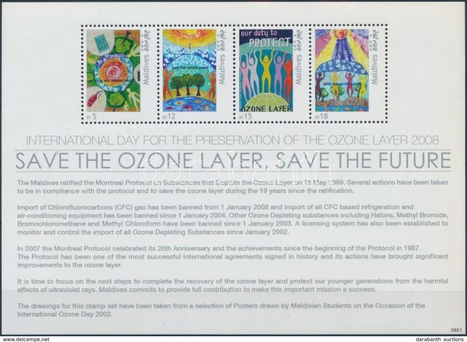 ** 2008 Ózonvédelem Kisív,
Protection Of The Ozone Layer Mini Sheet
Mi 4663-4666 - Autres & Non Classés