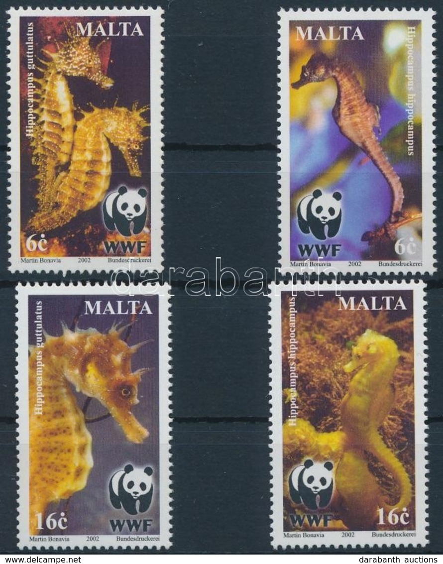 ** 2002 WWF Tengeri Csikók Sor + Sor 4 Db FDC-n Mi 1207-1210 - Autres & Non Classés