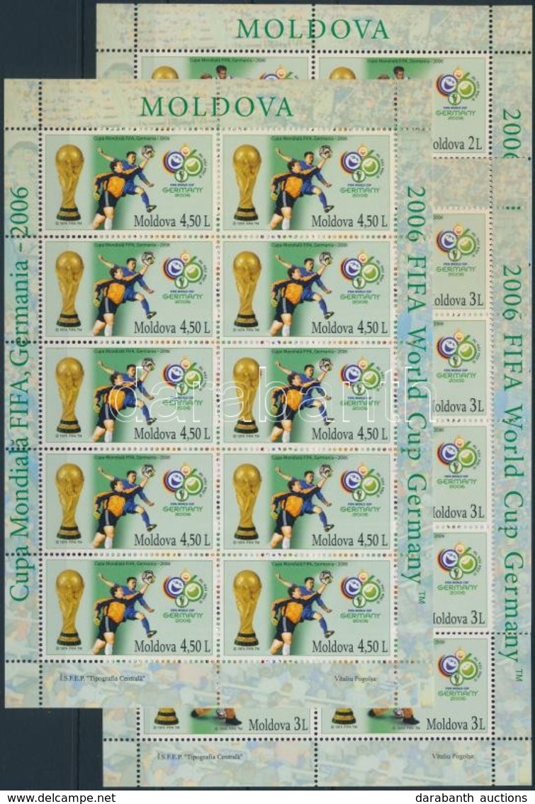 ** 2004 Labdarúgó VB Kisívsor,
Football World Cup Minisheet Set
Mi 552-554 - Otros & Sin Clasificación