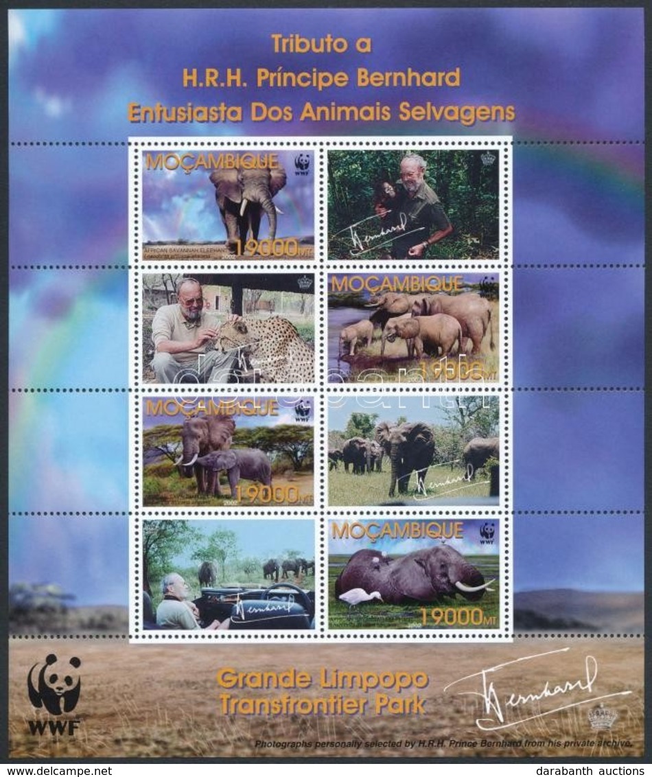 ** 2002 WWF: Afrikai Elefánt Kisív Mi 2393-2396 - Sonstige & Ohne Zuordnung