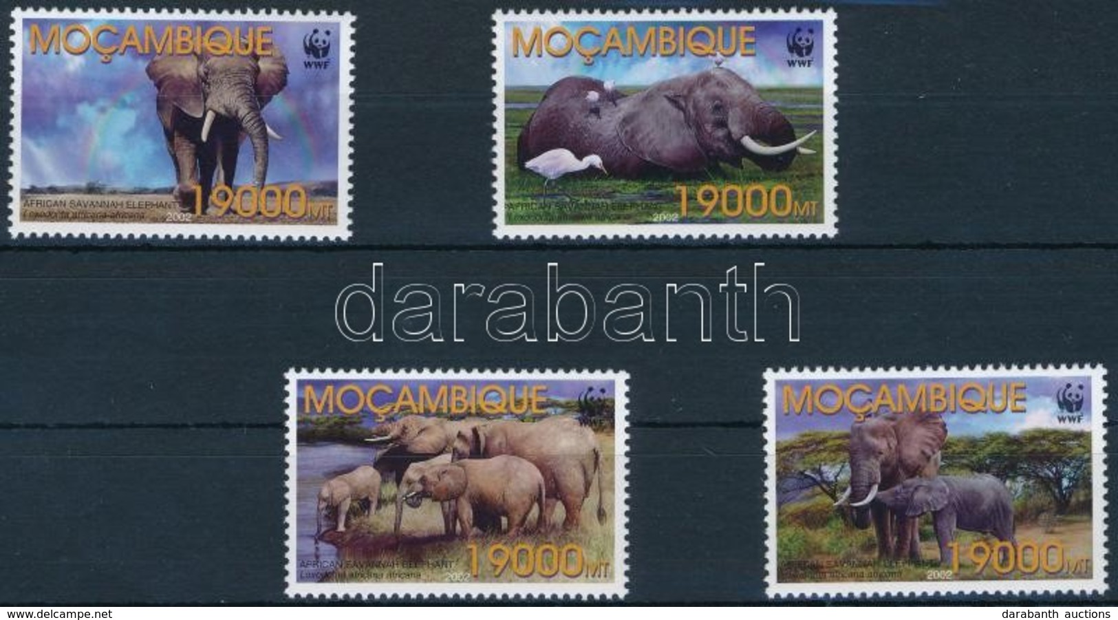 ** 2002 WWF: Afrikai Elefánt Sor Mi 2393-2396 - Other & Unclassified