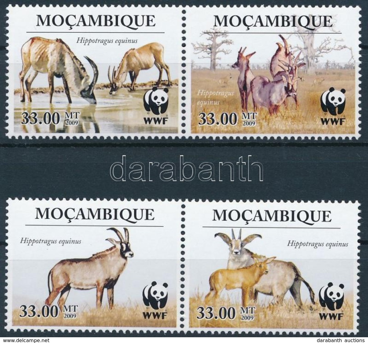 ** 2010 WWF: Antilopok Sor Párokban Mi 3658-3661 - Autres & Non Classés