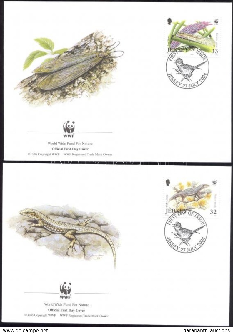 2004 WWF Védett állatok Sor 4 FDC-n Mi 1143-1146 - Sonstige & Ohne Zuordnung