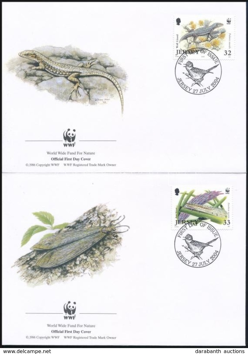 2004 WWF: Veszélyeztetett állatok Sor Mi 1143-1146 4 Db FDC-n - Autres & Non Classés