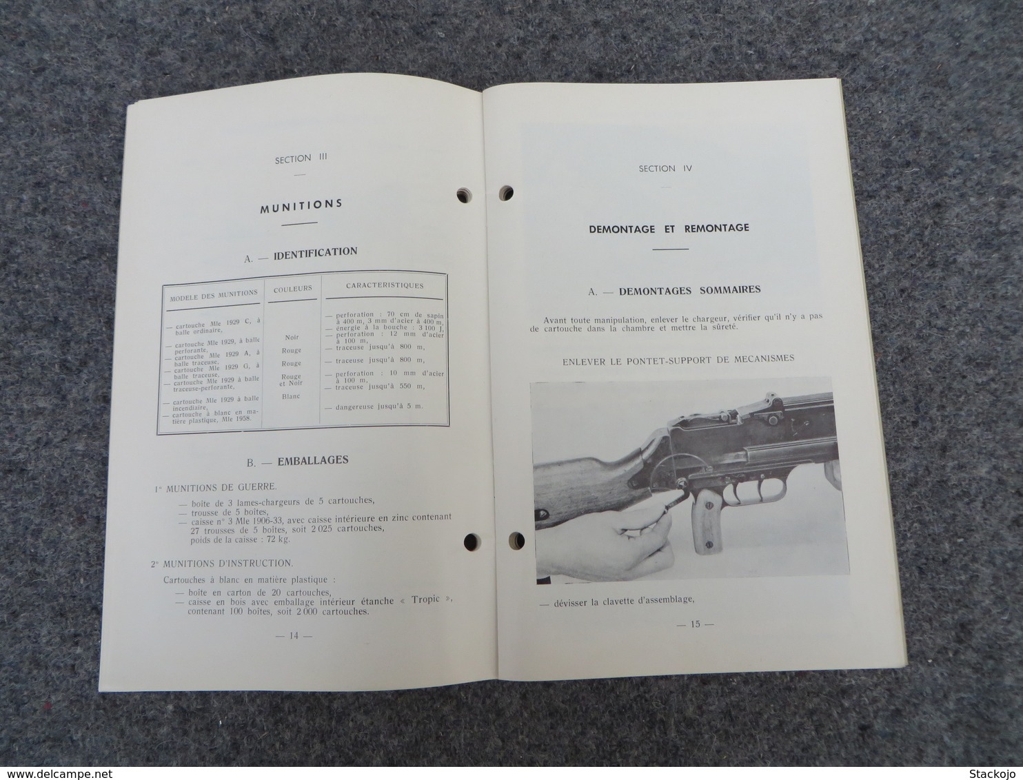 INF. 401/4 - Règlement sur l'armement de l'infanterie - 312/09