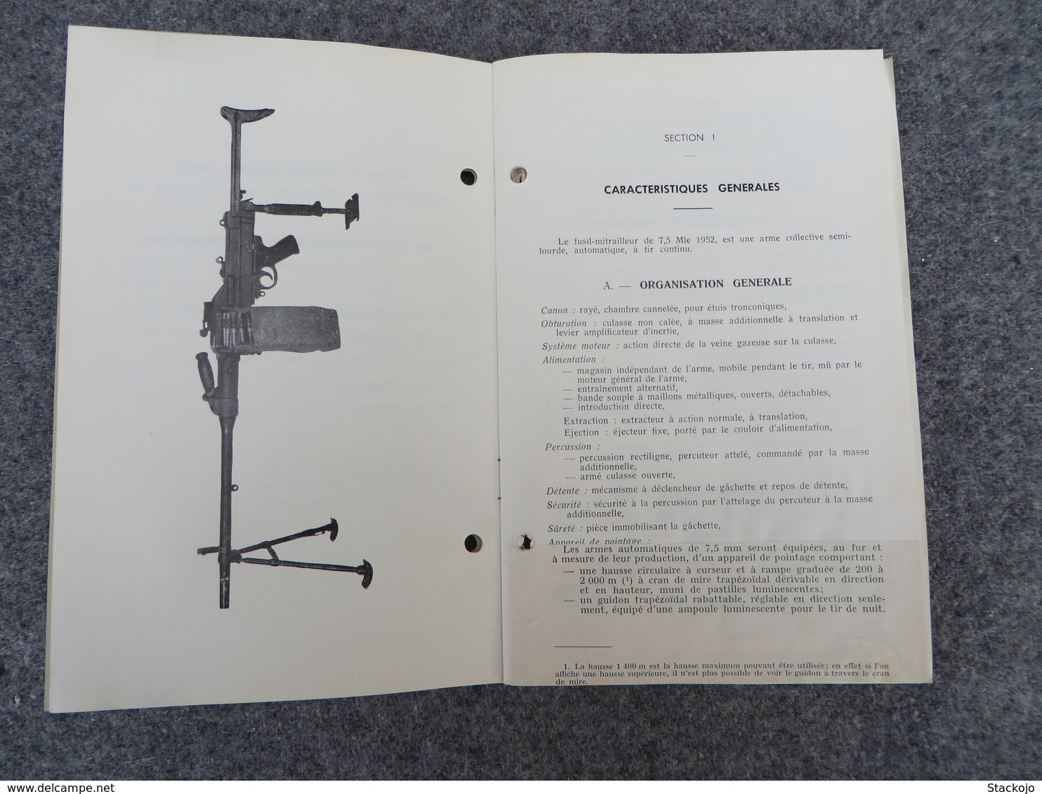 INF. 401/4 - Règlement sur l'armement de l'infanterie - 312/09