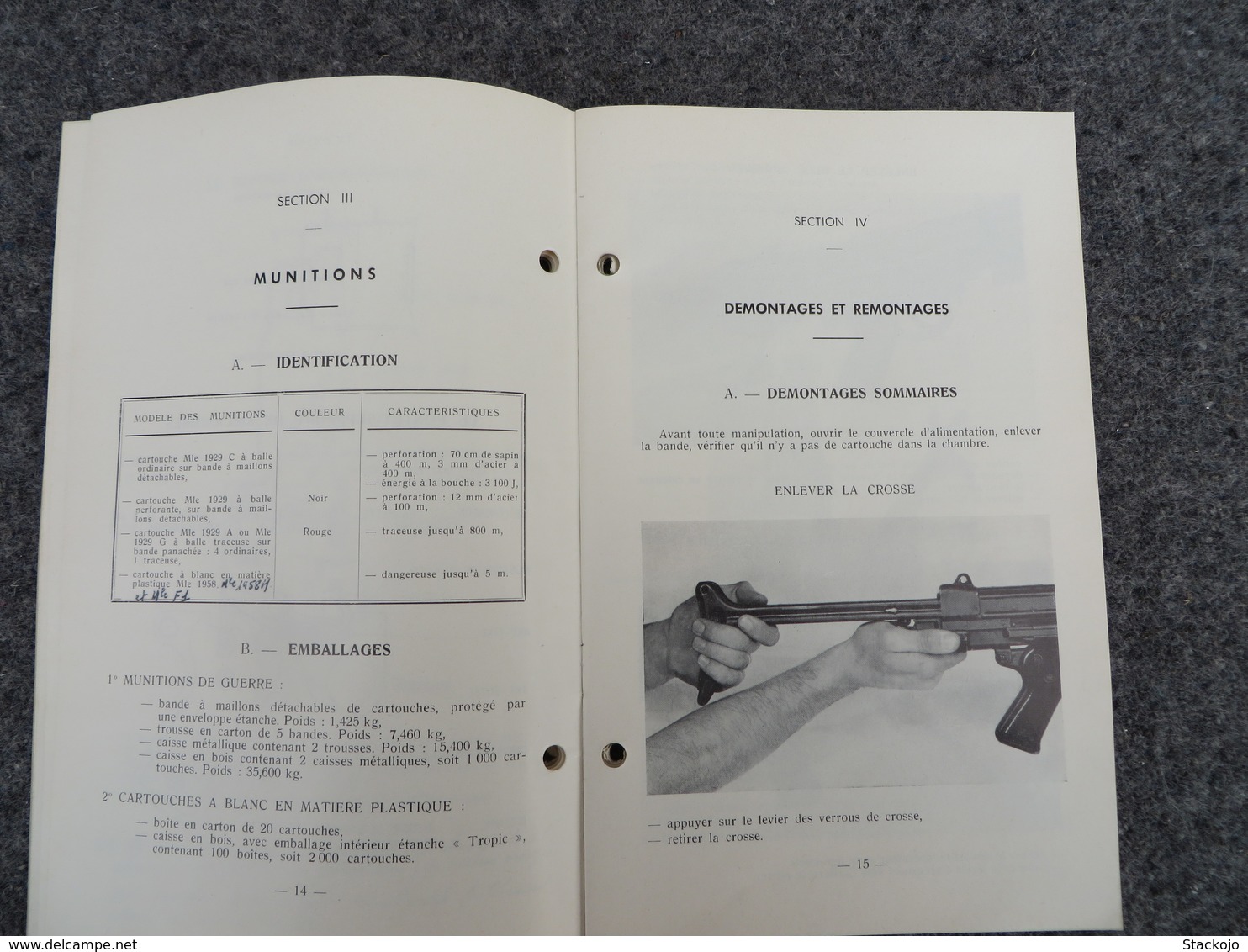 INF. 401/4 - Règlement sur l'armement de l'infanterie - 312/09