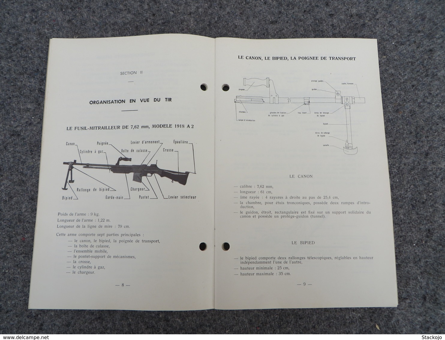 INF. 401/4 - Règlement sur l'armement de l'infanterie - 312/09