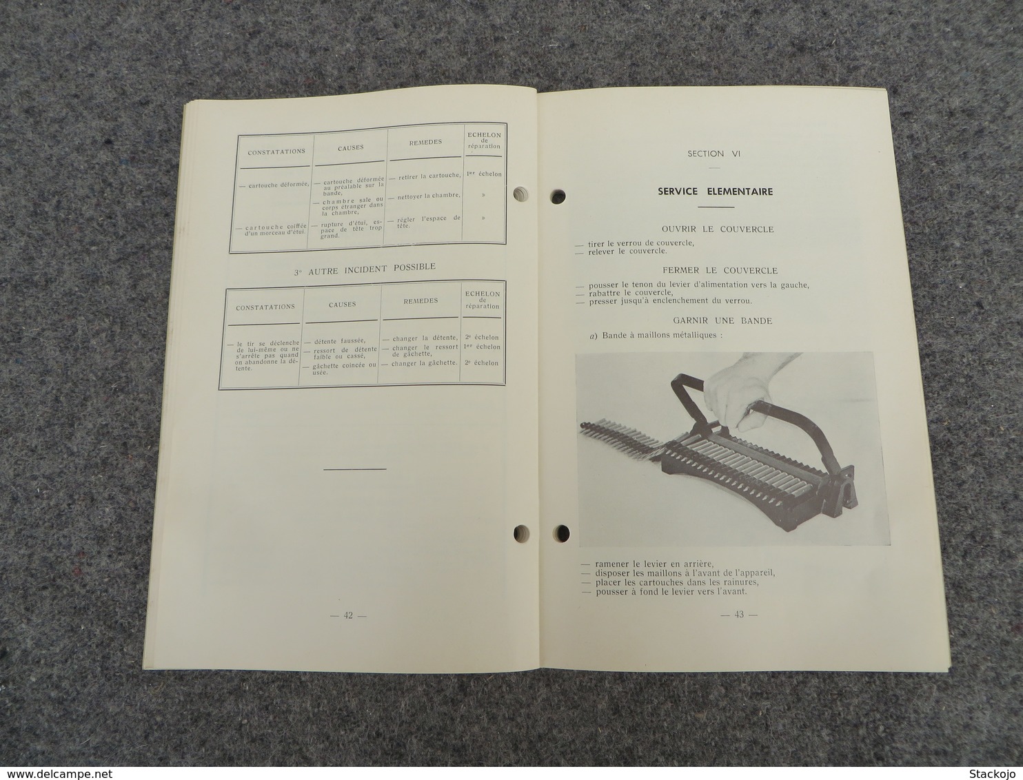 INF. 401/4 - Règlement sur l'armement de l'infanterie - 312/09