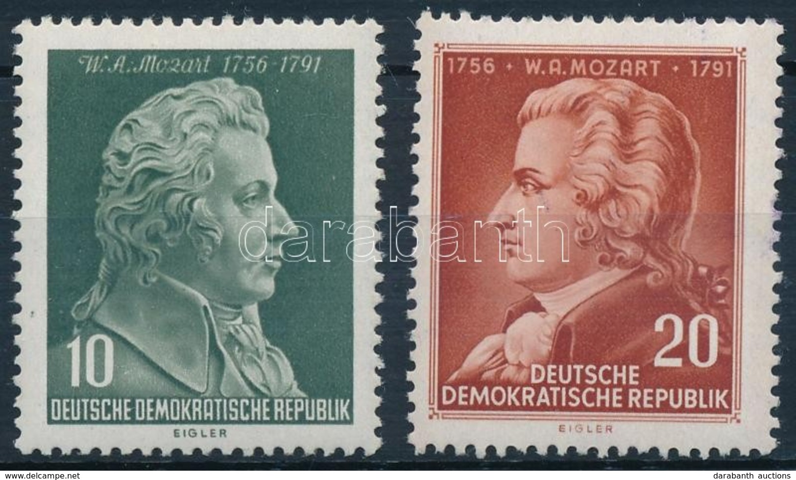 ** 1956 Mozart Mi 510-511 - Sonstige & Ohne Zuordnung