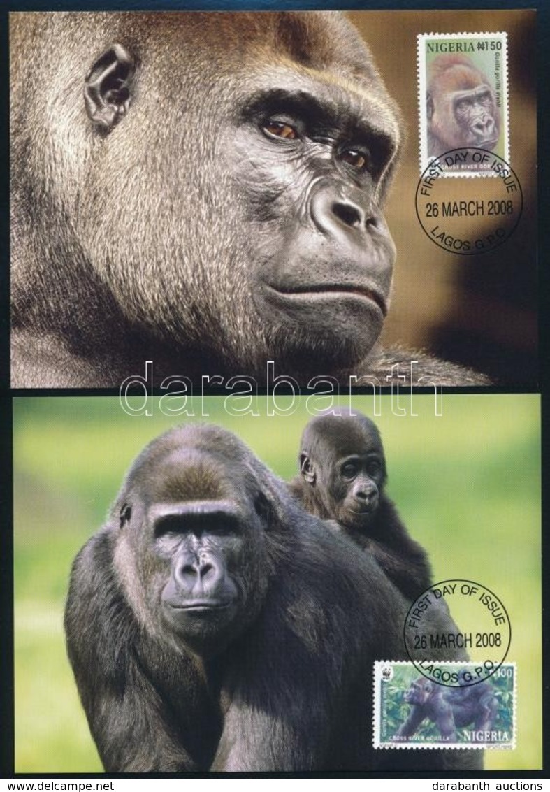 2008 WWF Gorilla Sor 4 Db CM-en Mi 808-811 - Sonstige & Ohne Zuordnung