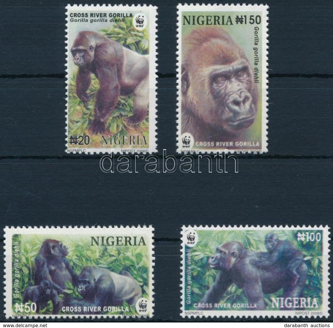 ** 2008 WWF: Gorillák Sor Mi 808-811 - Other & Unclassified